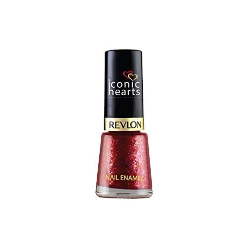 REVLON Iconic Hearts Wedding Collection Shimmery Finish Nail Enamel – Wedding Bells, Red, 8 Ml