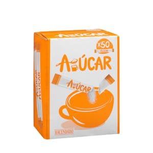 Azúcar blanco en sobres Hacendado Caja 50 sticks (350 g) Pack 2