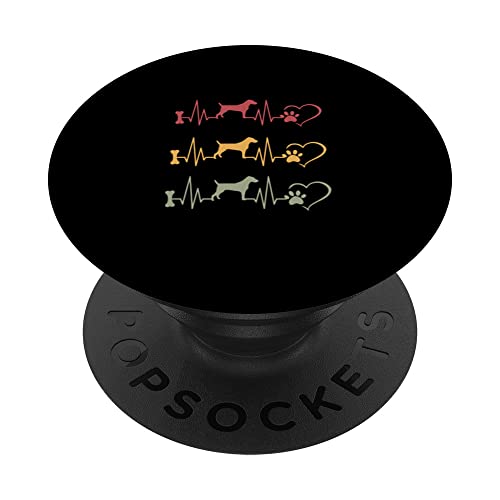 Parson Russell Terrier Vintage PopSockets Swappable PopGrip, Black
