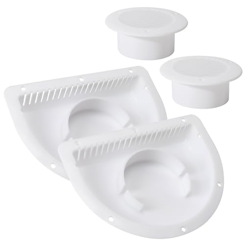 Lonffery RV Vent - RV Vent Covers for Trailer - RV ATV Cycle Truck Cargo Work Trailer Side Air Vents