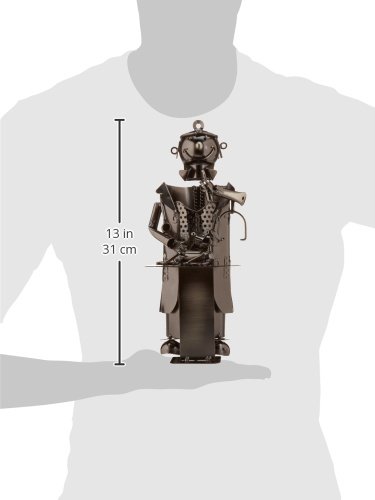 WINE BODIES Veterinarian And Patient Metal Wine Bottle holder Character, Charcoal