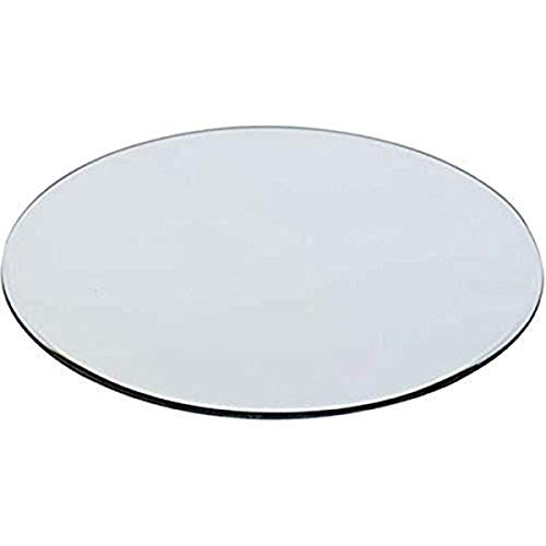 WGV Mirror Round Plate with Sanded Anti-Chipping Edges, 10-Inch