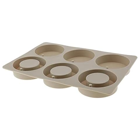 harayaa 6-y Silicone Aroma Wax Tablet Mold Wax Soap Candle Mold - Round Cover
