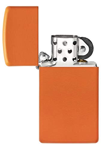 Zippo Slim Naranja Mate Encendedor de Bolsillo miniatura 4