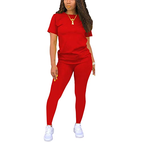 Image of Nimsruc Workout Sets For Women 2 Piece Outfits Sexy Summer Sweatsuits Jogging Suits Casual Bodycon Tracksuits