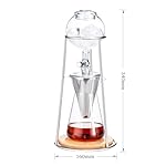 Iced Coffee Maker, Ice Coffee Cold Brew Maker Coffee Tower, with Reusable Drip Filter 600ml and with Adjustable Rate Dripper for Coffee Tea - Image 6