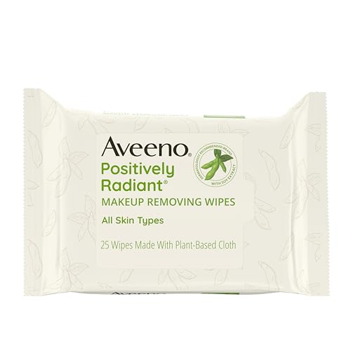 Aveeno Radiant Makeup Remover Wipes Pack of 25