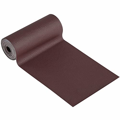 Image of YAFLC Leather Repair Patch for Furniture, 4 inch x 63 inch Self Adhesive Leather Repair Kit Vinyl Repair Tape for Car Seat Sofa Jackets Couches Chair Brown