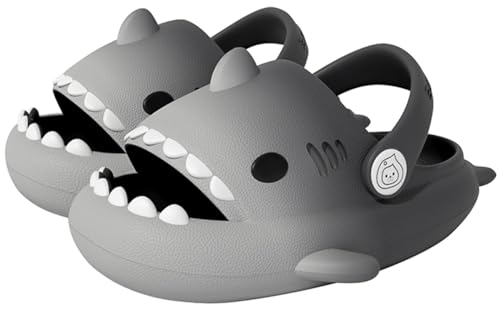 Image of KVbabby Kids Shark Slides Boys Girls Cloud Sandals | Cloud Sandals,Open Toe,Beach Pool Water Shoes,Slip-on,Lightweight,Non-Slip,Soft,Flexible,EVA Slippers