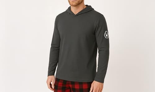 Spyder Mens Crew Neck Long Sleeve Hooded Undershirts/Ultra Soft Stretch Sports T-Shirt Dryfit Athletic Running Workout Shirt2