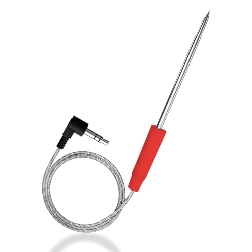 Meat Thermometer,Bbq Meat Probe Air Temperature Thermometer Probe Replacement Compatible with Ninja Ninja OG700 Smart XL 7-in-1 Indoor Grill & Air Fryer Stainless Steel Thermometer Meat Probe
