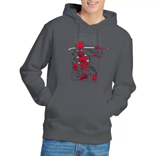 Sweat à capuche Deadpool Marvel avec motif épées pour un style geek unisexe au quotidien