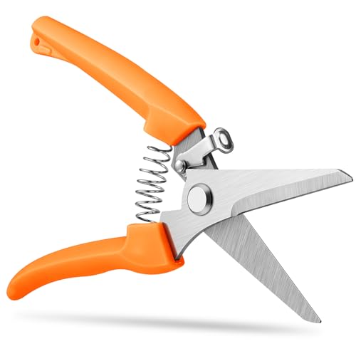 Flower Shears, 7.6 inch Flower Cutting Scissors Pruning Shears for ...