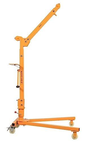 Mobile Small Crane, Small Portable Foldable Hand Simple Small Crane, Household Lift Crane Hoist YOUSHENG (Color : Manual 500 kg)
