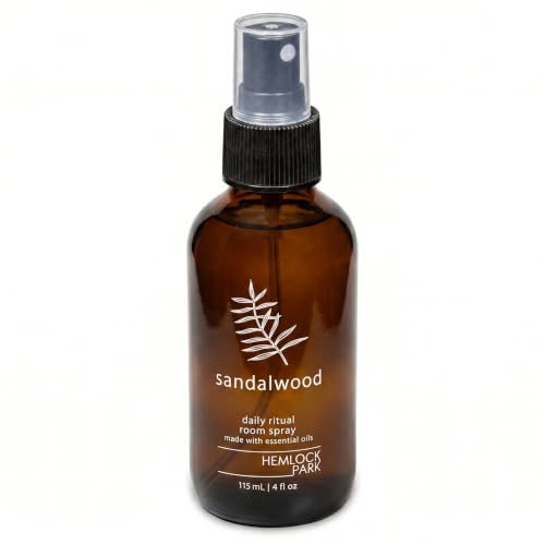 Image of Hemlock Park Sandalwood Botanical Mist Room + Linen Spray | 4 oz Glass Bottle | Made in USA