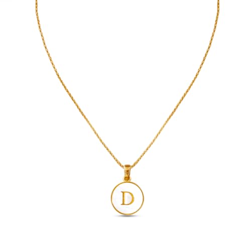 Image of Rubans Demi Fine Stainless Steel Alphabet Pendant CZ Gift for Women & Girls