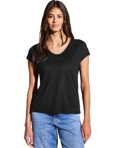 T-shirt Street One aspect lin femme vêtement anti froissement