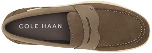 Cole Haan Tênis masculino Nantucket 2.0 Penny Mocassim, Camurça cinza pedra, 7.5 Wide