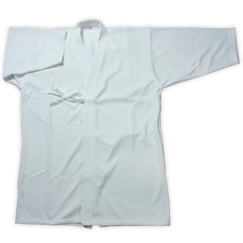 剣道屋 織刺調白ジャージ剣道着 上着 3号