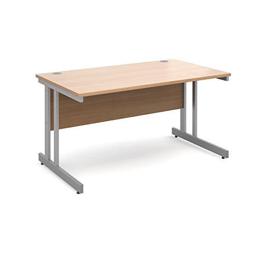 DAMS Momento Straight Desk, Wood, Beech, 1400 mm