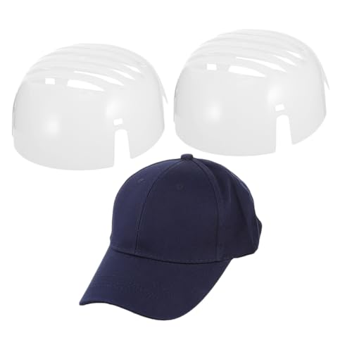 NIYANGLE Cappello Baseball in Cotone con Inserti Protettivi in PE per Sicurezza Sul Lavoro Leggero e Traspirante Berretto Antiurto per Protezione Testa