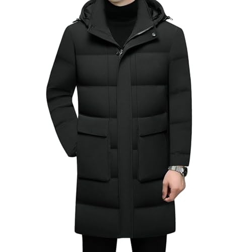 Manteau d'hiver chaud homme coupe longue contre le froid intense