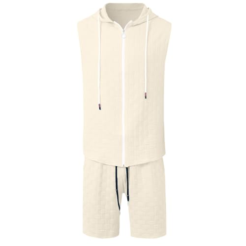 Short et cardigan à capuche homme ensemble décontracté coupe ample confortable