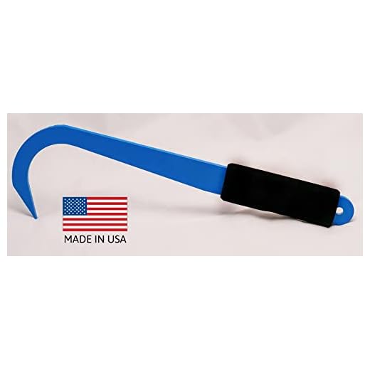 Bulldog Metalworks Prospecting Mining Crevice and Digger Tool USA (Curved - Blue)