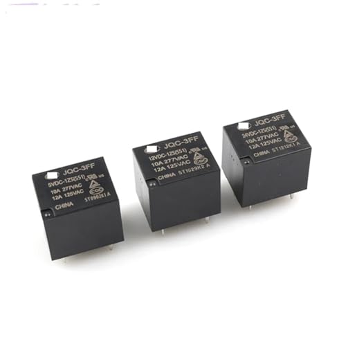 Mini relé de 9V HF-JQC-3FF-009-1ZS para proyectos de domótica y automatización del hogar