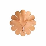 Zeshimb Collar con colgante de tulipán de flores bohemias, collar con colgante de tulipán de circonita cúbica, collar de cadena de eslabones italianos, collar de cadena de eslabones de oro con