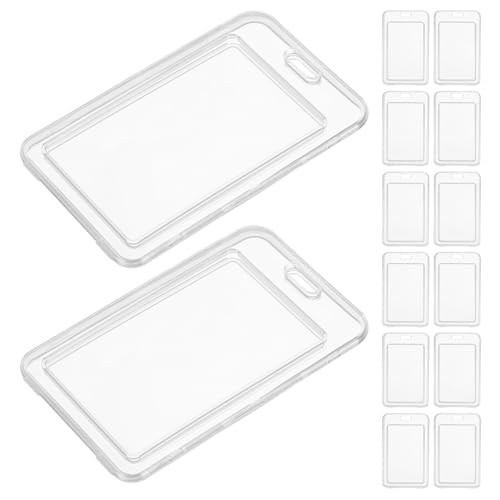 Étuis pour carte d’identité lot de 24 protections rigides transparentes pour l'usage de bureau