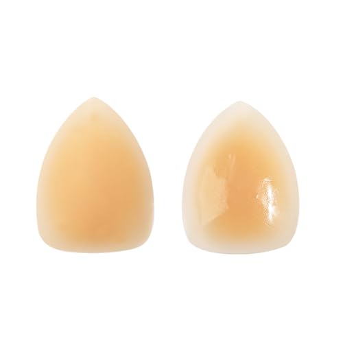 Cubrepezones de Silicona sin Costuras para Bodas, Vestidos sin Tirantes y Trajes de baño. Sujetador Push up Ideal para Todas Las Estaciones. De Ropa Interior (Light Yellow, M)