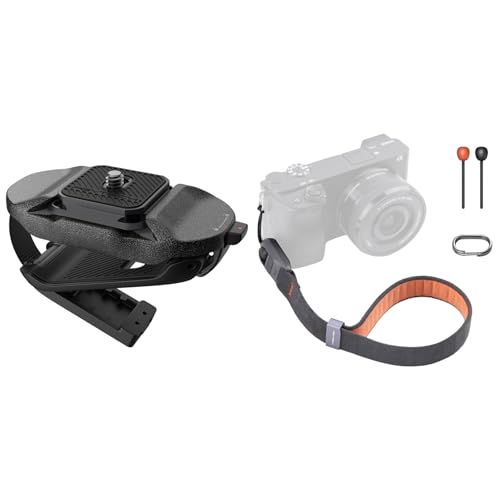 Image of PGYTECH Beetle Camera Clip V2+Wrist Strap Air, Adjustable Quick Release Hand Strap Compatible for DSLR or Mirrorless Camera