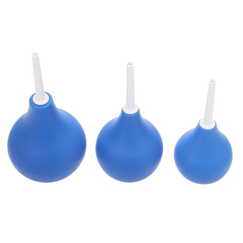 FRCOLOR 3 Piezas Bola de Limpieza de Oídos Bulbo de Lavado de Oídos Herramienta para Extracción de Cerumen Enjuague de Agua de Plástico para Irrigación