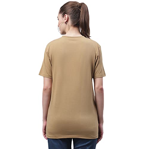 Image of Mack Jonney Women's Round Neck Cotton Printed Regular Fit T-Shirt (Pack of 2)