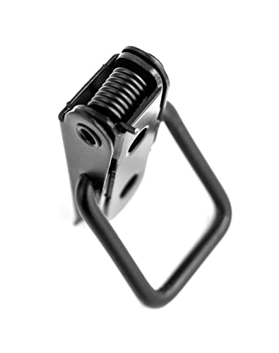 QWORK 10 Stück Kistenverschluss, tischplattenverbinder, Spannverschluss, hebelverschluss, für Case Box, Toolbox, Schublade, Schrank