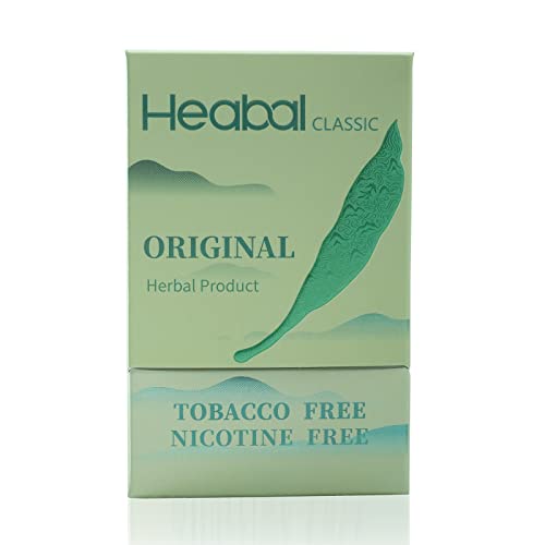 HEABAL Herbal Cigarettes - Nicotine Free & Tobacco Free 20/Pack Flavor:Original
