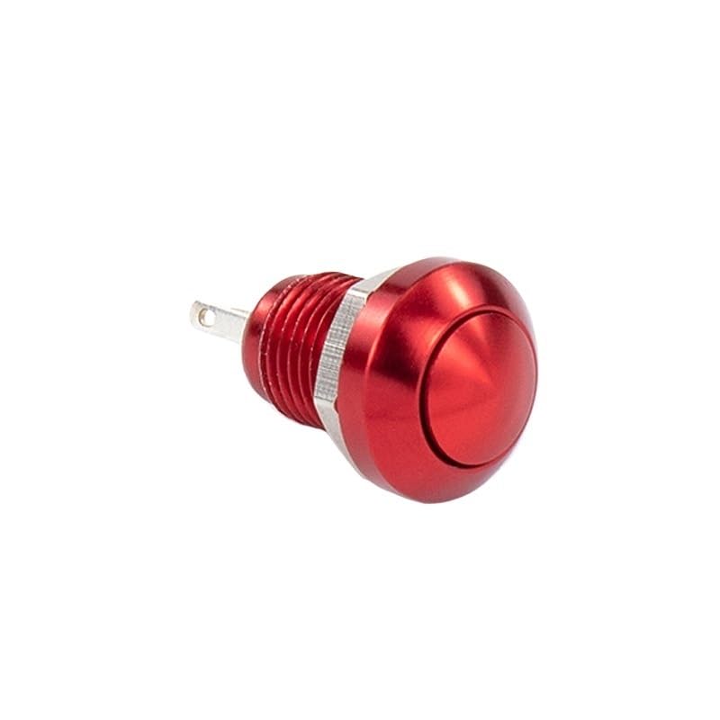 Interrupteur bouton-poussoir momentané rouge NO x5 avec câbles