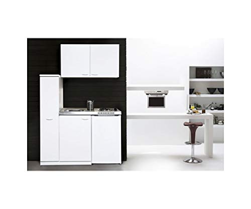 Miniküche respekta MK130WOSC 130 x 60 cm weiß
