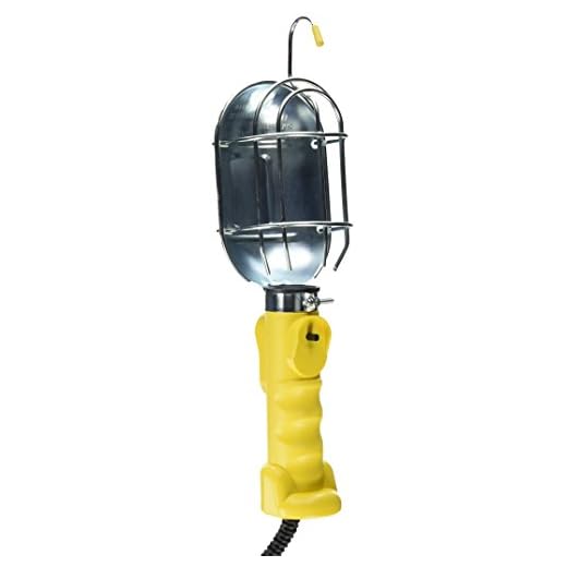 Bayco SL-425A Incandescent Work Light w/Metal Guard & Single Outlet