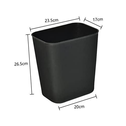Caneca rectangular de plástico negra Ciieeo 2 piezas miniatura 2