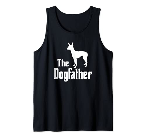 The Dogfather - funny dog gift, funny Mexican Hairless Dog Tank Top, Black