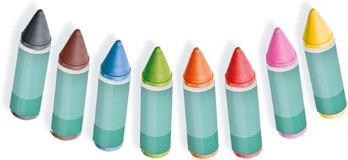 SES Creative | Baby Badestifte | 8 kräftige Farben | Kinder Badewannen-Zeichen | Kreatives Badespiel | Waschbare Badekreide | Leicht zu reinigen | Geschenkidee Baby 2 Jahre