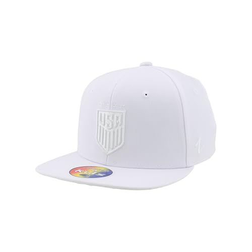 Gorra Snapback para niños US Soccer blanca miniatura 1
