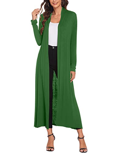 Image of Bluetime Women Floor Length Open Front Cardigan