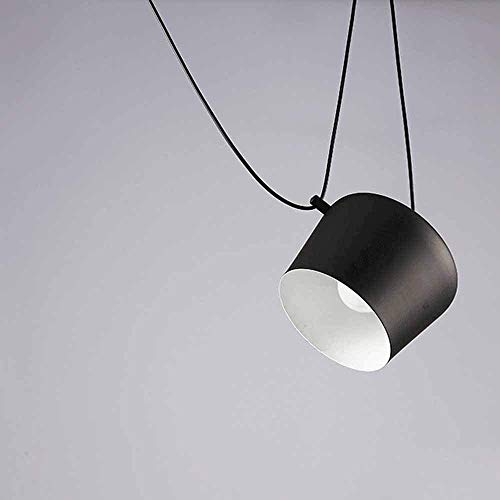 SMUER LED lámpara de araña Quemador 2M Cable Creativa Moderna lámpara de araña de rincón Dormitorio Sala de Estar de la lámpara Ajustable,Black