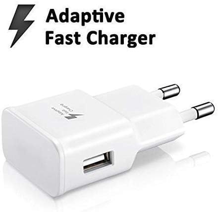 Image of Original Wall Charger Compatible with USB Type C Cable QC 3.0 Compatible with Samsung Galaxy S9, S9Plus(18W-White /SAM)