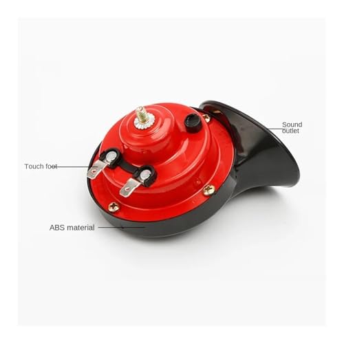 Bocina de aire para motocicleta 12V: Kit de doble tono fuerte para coche y señal de barco 3