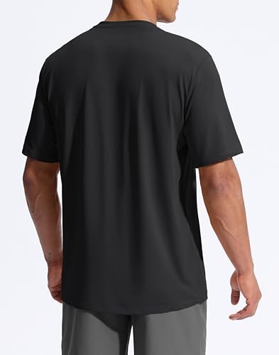 Image of G Gradual Men's Sun Protection Swim Shirt UPF 50+ Rash Guard Short Sleeve Quick Dry Water Hiking Workout Shirts for Men