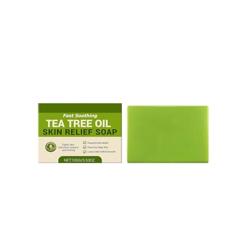 Jabón de aceite para una limpieza profunda. Jabón de baño suave e hidratante para el cuidado de la piel. Fórmula refrescante hidratante. Perfecto para la cara y el cuerpo. (Verde, 7,5 cm)
